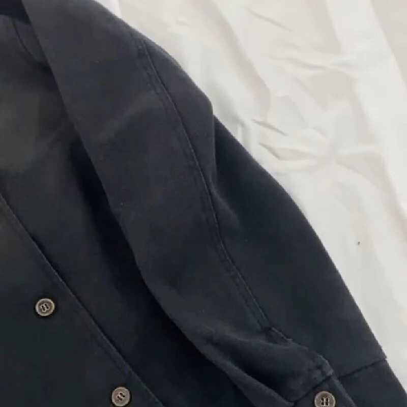 Womens Stand Collar Single-breasted Jacket Vintage Long Sleeve Date Commuter Female Clothing 2025 Womens New Casual Clothes J251124