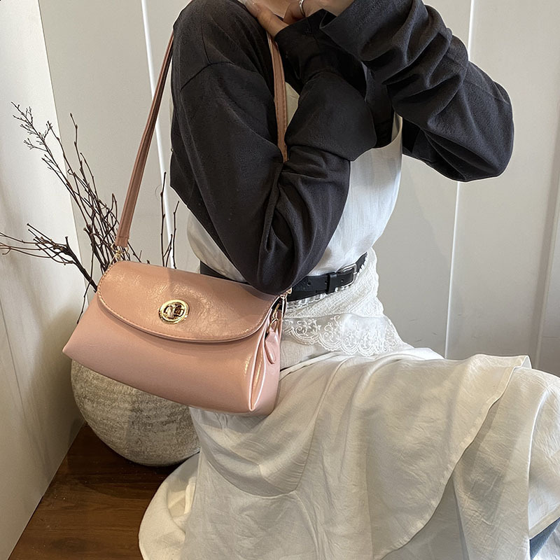 Vintage Small Square Messenger Bags For Women Fashion Ladies Shoulder Bag Tote Purse Solid Color Female Top-handle Crossbody Bag R250424