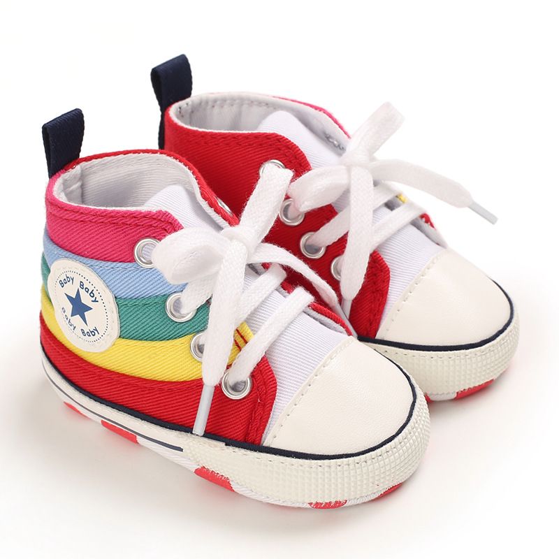 Toddler Shoes Girls Canvas Casual Boys Soft Sole Non-slip Newborn Little Kidszworld Kids Infant Walker Anti Slip Sport Sneakers 0-18 Months K0451