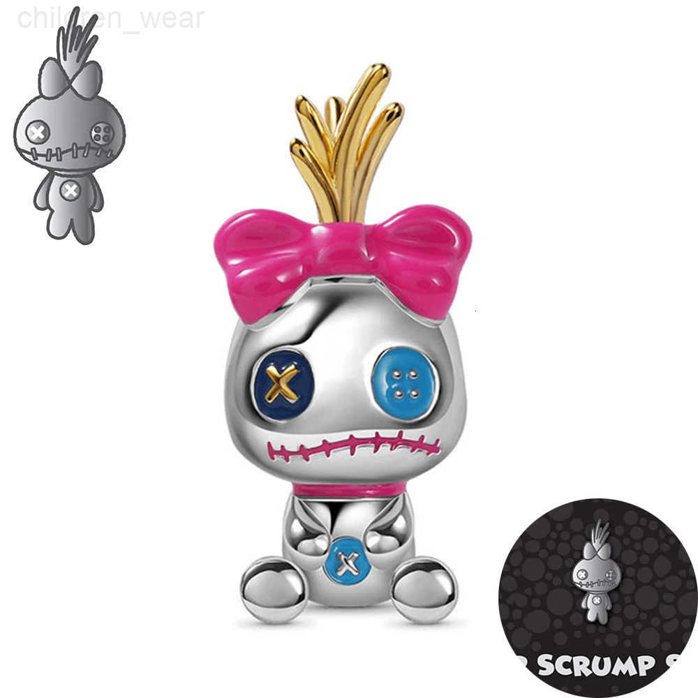 Disney Lilo Stitch The Puppy Stitchs toy Plata Deley 925 Sterling Silver Charm Beads Fit Original Brand Bracelet Jewelry H251124