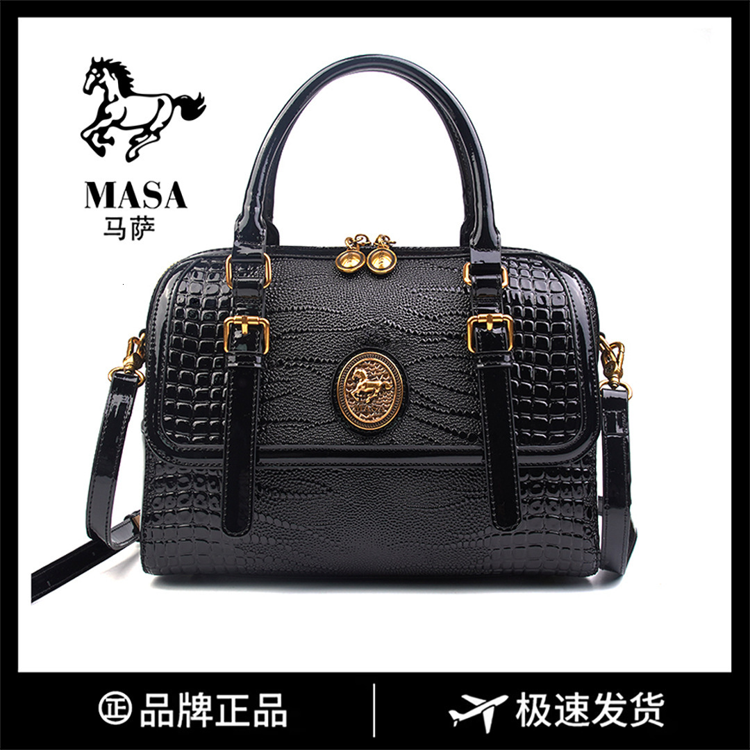 MASA Brand Fashion Versatile Texture Boston Pillow Light High End Handbag Women S Shoulder Tote Bag