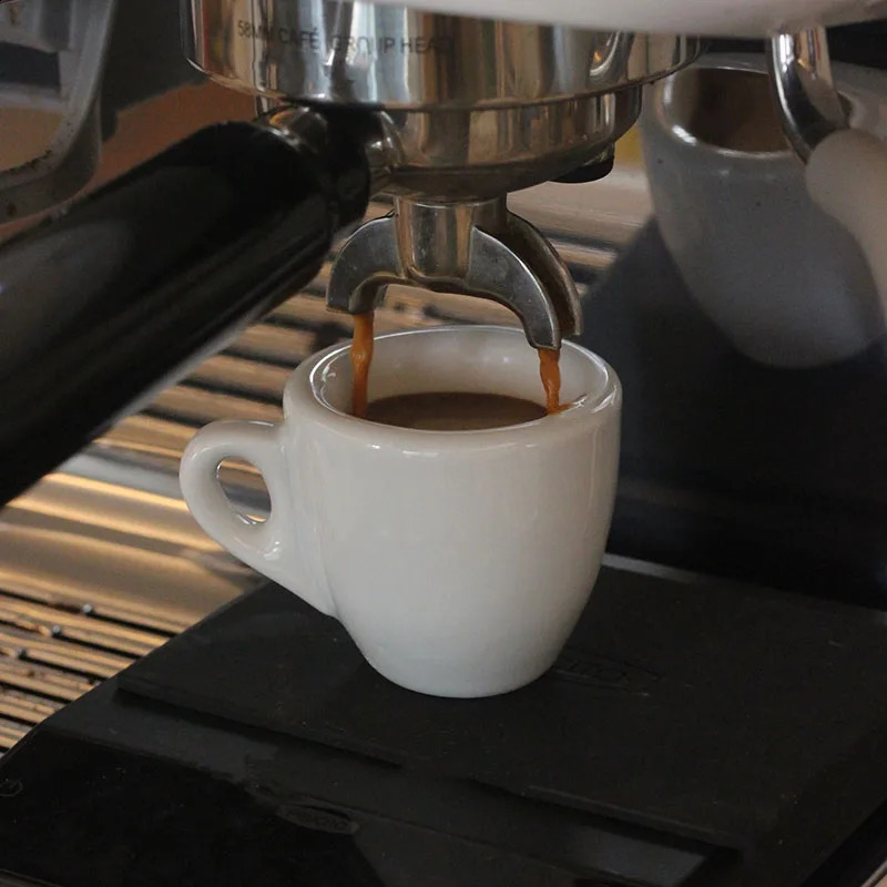 50ML Ceramic Espresso Cups Pure White Minimalist Espresso Mugs and Saucers 9mm Thick Design Perfect for Espresso Machine 250520