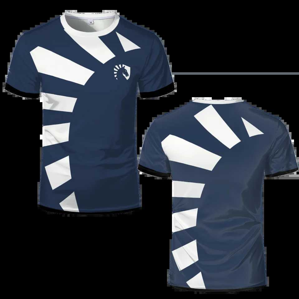 2024 New Team Liquid Esports Uniform T-shirt CSGO LOL DOTA2 Game Match T-shirt Casual Breathable Sports Shirt Top T-shirt w250424