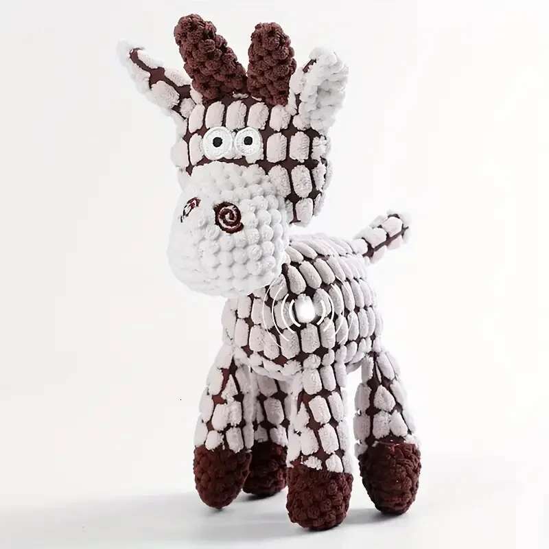Update Dog Sounding Toy Molar Training Decompress Interactive Bite Resistant Donkey Shape Plush Toys Pet Supplies