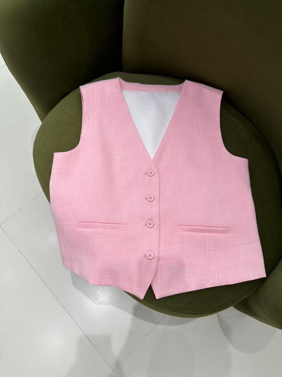 Womens Vest suits dress Vogue Paris Fashion Week Show Customized Fashion Tailored order.M005