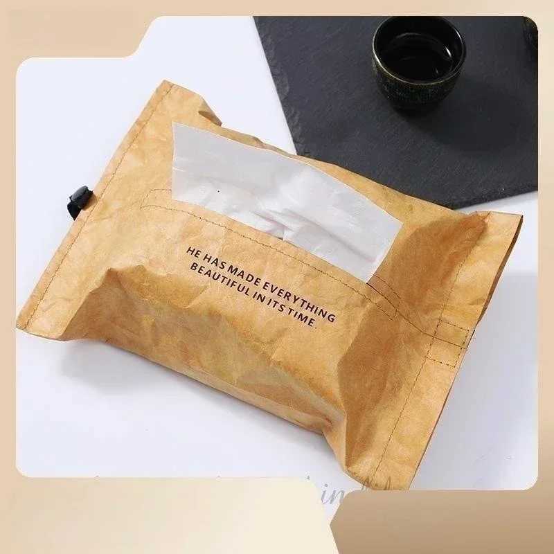 Linen Cloth Art Tissue Box Holder Car Tissue Holder Desk Table Napkin Holder Home Decor Handkerchief Box Gift Tissue HolderM251124