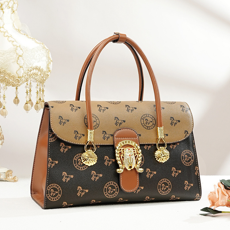 MASA Old Flower Classic And Versatile Casual Travel Messenger Hand Held Shoulder Crossbody Bag Women S Bag Tote Bag