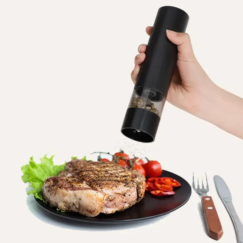 Electric Salt and Pepper Grinder USB Rechargeable Adjustable Grain Beans Spice Mills Kitchen Blender Smash Machine