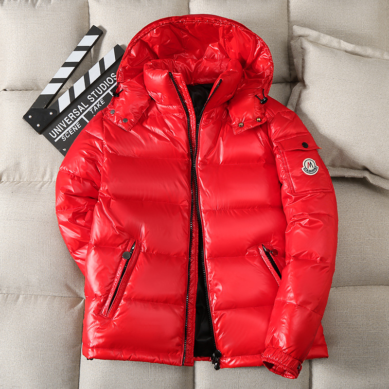 2025 Short-style shiny down jackets for men and women super warm ultra-thick white duck down couple coats for winter