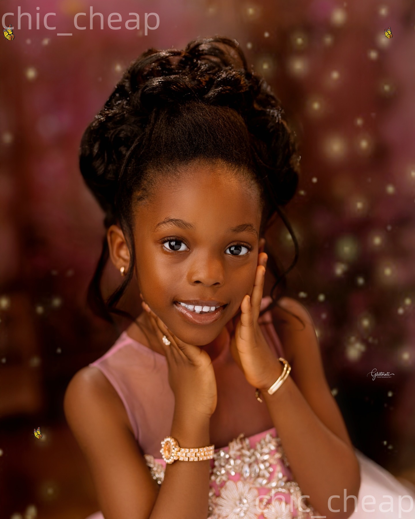 2026 Pink A-line Flower Girl Dresses Applique Crystals Sheer Neck Tulle Flowers Little Girl Christmas Peageant Birthday Christening Tutu Dress Gowns Z