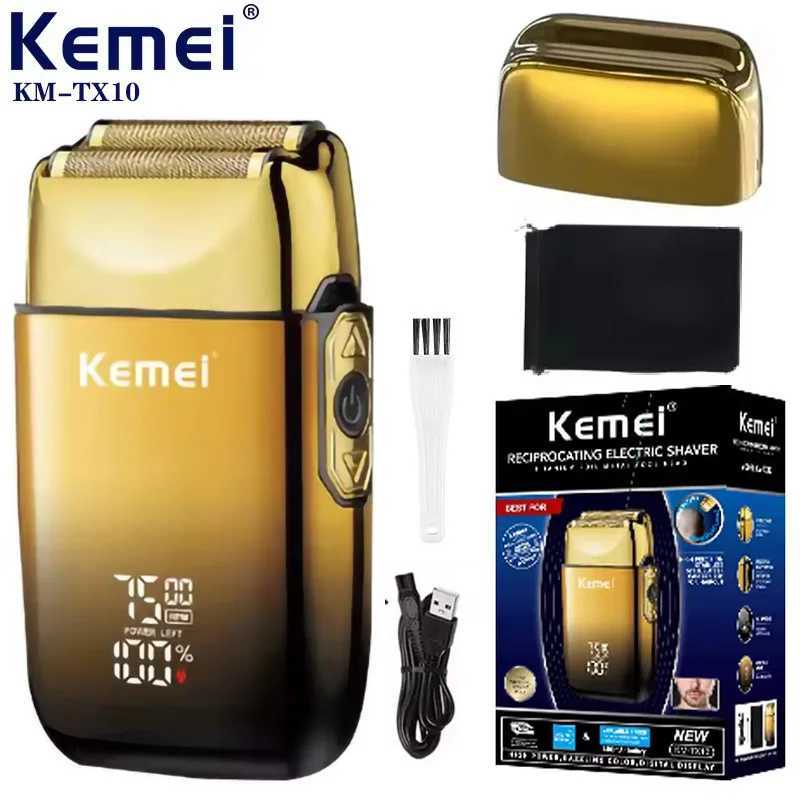Kemei TX10 Electric Shaver Hair Rechargeable Beard Foil Razor For Men Bald Head Shaving for Men Machine L251124
