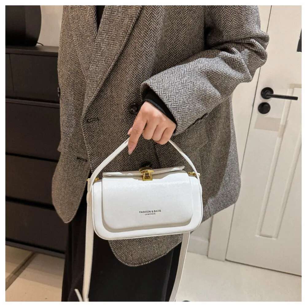 Luxury Designer Fashionable And High-End Small Square For Women New Spring/Summer Single Shoulder Textured Crossbody Bag