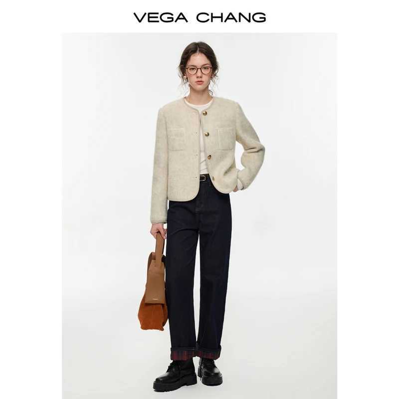 Vega Chang New Winter Womens Short Wool Blend Coat with a Sense of Sophistication J251124