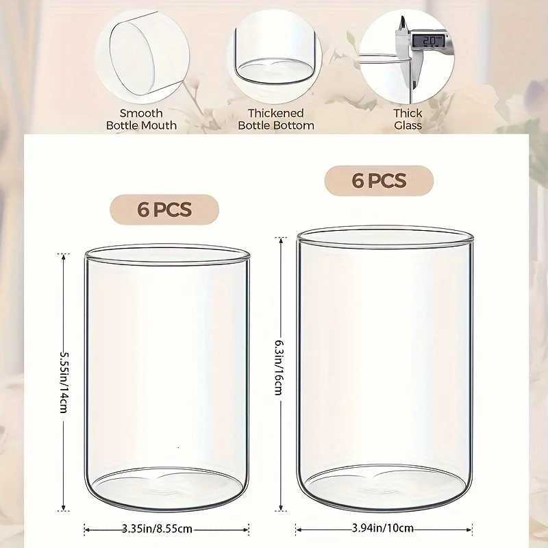 Glass Cylinder Vase 55 6 Tall Clear Vase Hurricane Candle Holder for Wedding Party Home Decor C251124