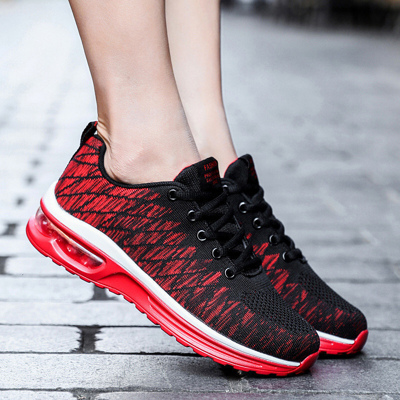 Air Cushion Sneakers for Men and Women Breathable Mesh Running Shoes Couple Casual Shoes