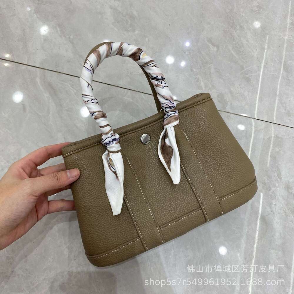 Designer Bag Silver Buckle Garden Mother S Soft Leather Women Lychee Pattern Handbag Shoulder Crossbody Versatile For Commuting