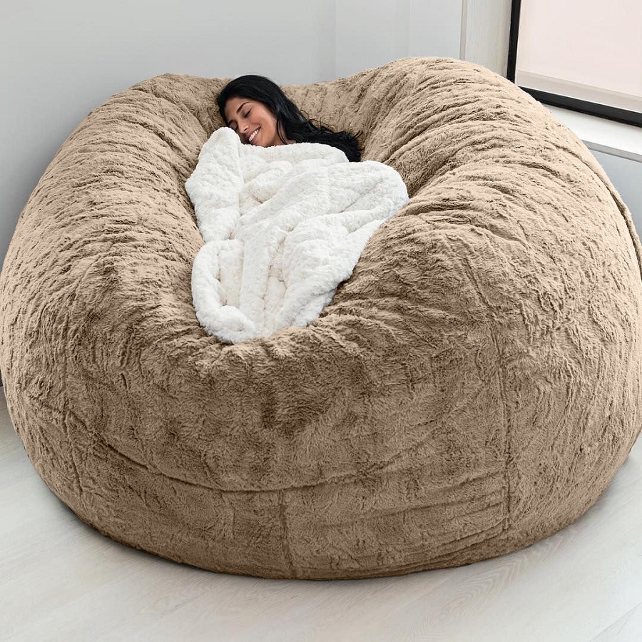 High Elastic Good Indoor Oversized Bean Bag Chair Cover Flexible Giant Sofa Washable Household