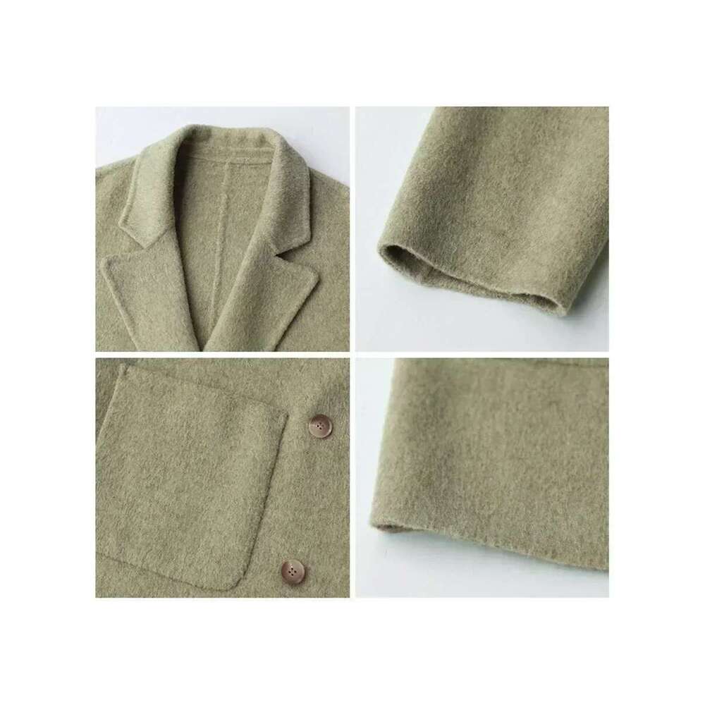 Designer Clothes CHIC VEN Women's Woolen Coats Loose Casual Double Breasted Retro Double-Sided Jacket Office Lady Outerwear Autumn Winter
