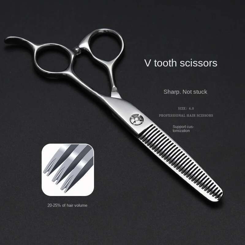 6-Inch ATS314 Salon Dedicated Hair Stylist Advanced Straight Snips Thin Thinning Professional Hairdressing Scissors Set