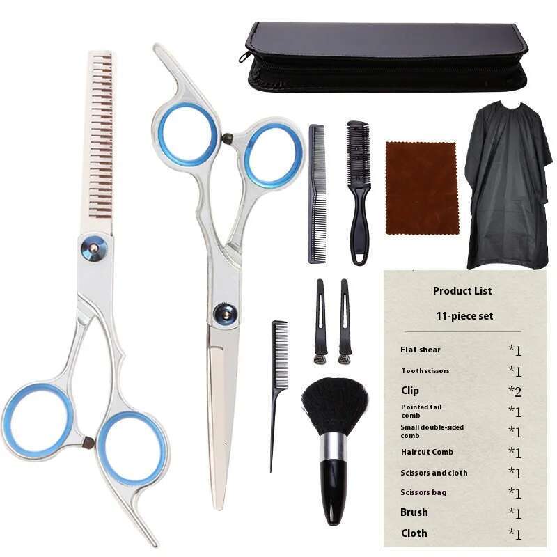 6.0 Salon Hairstylist Apprentice Flat Shears Home Use Detachable Professional Haircut Scissors Set Free shippin