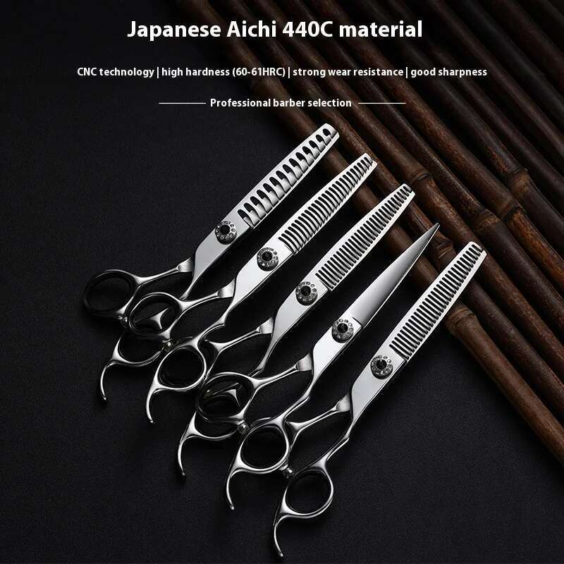 6.0-Inch Japan440C Salon Hair Stylist Professional Hairdressing Straight Snips Thinning hair Scissors