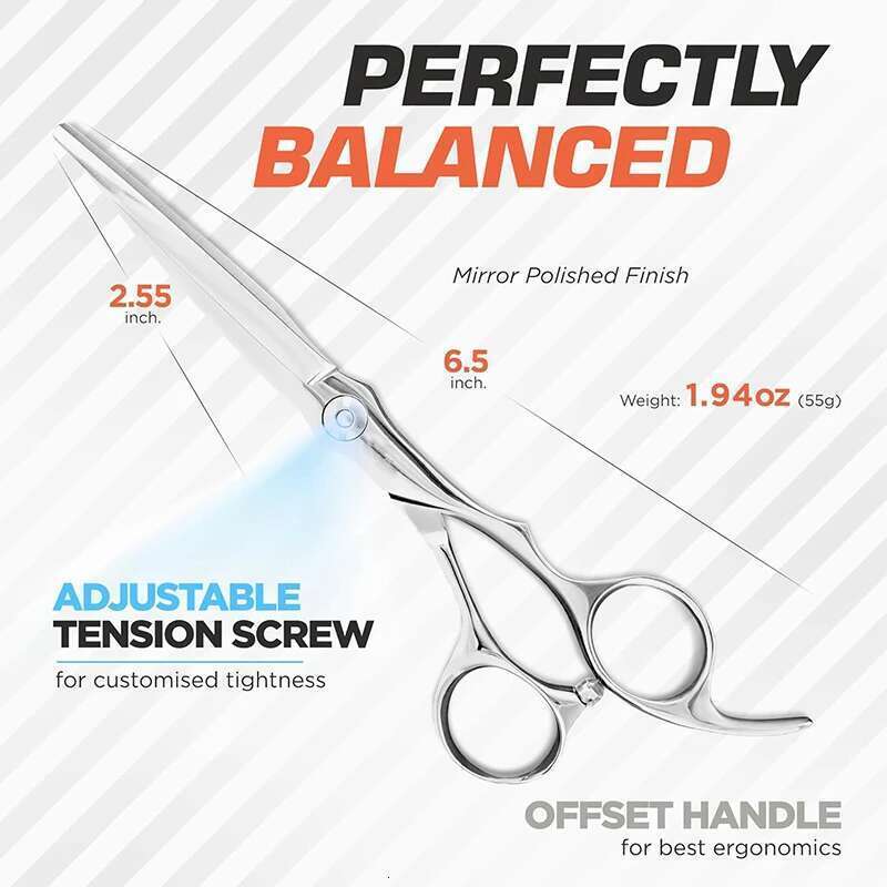 Japanese ATS314 Stainless Steel Professional Hair Cutting Shears with a Sharpened Edge for Precise Cuts Salon Hairdressing Accessories