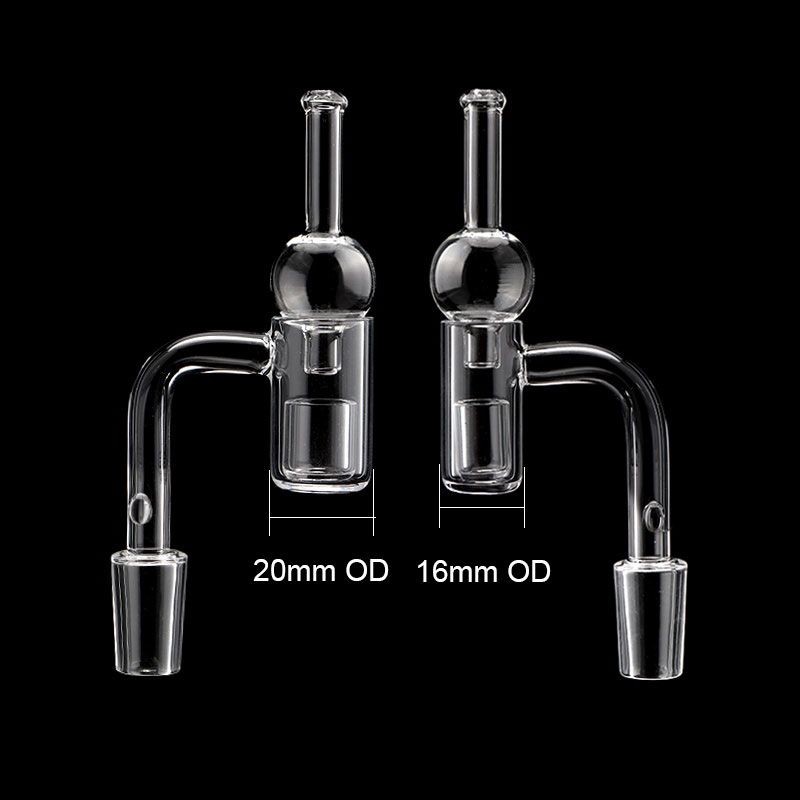 16mm 20mm Quartz Enail Banger Nail with Removable Quartz Insert and Glass Ball Carb Cap Quartz E Nails Set