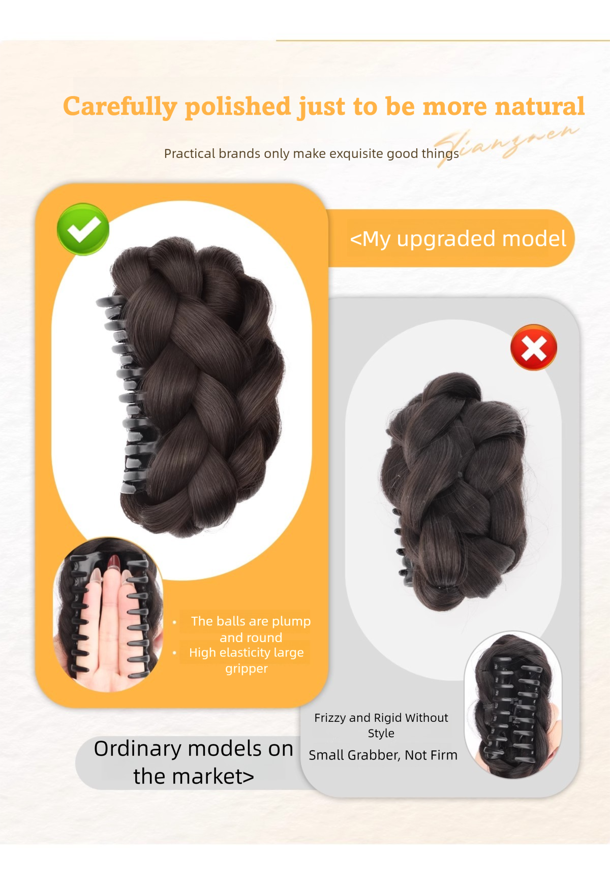 Elegant High-Temperature Resistant Hair Extension Durable & Natural-Looking