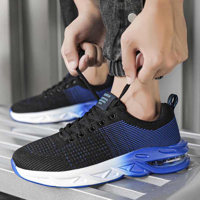 Air Cushion Sneakers for Men Fashion Breathable Mesh Sport Shoes Outdoor Casual Running Shoes