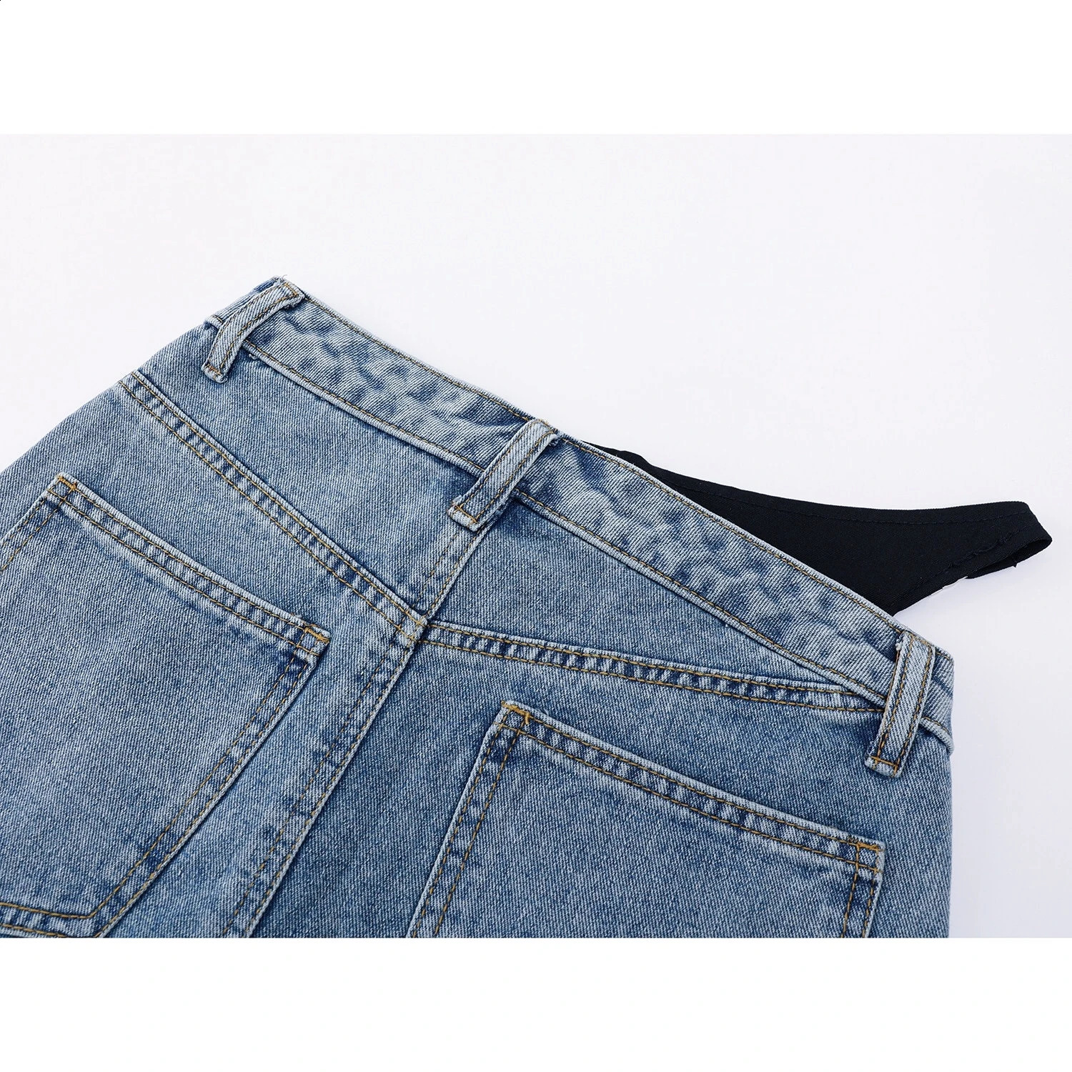 A letter of n two denim shorts mini skirt sexy and fashionable Y2k king Falda dress 250417