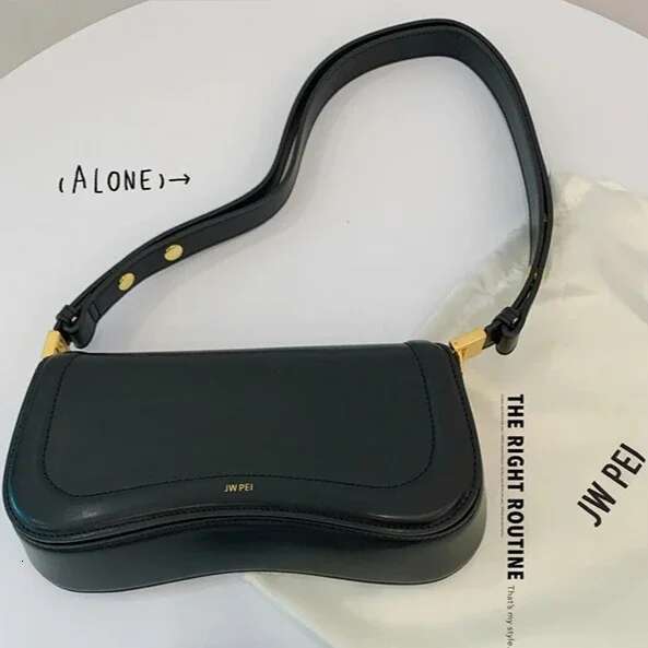 JW PEI Niche Design Lightweight Fashion Crossbody Vintage Baguette Commuter Satchel Shoulder Bag