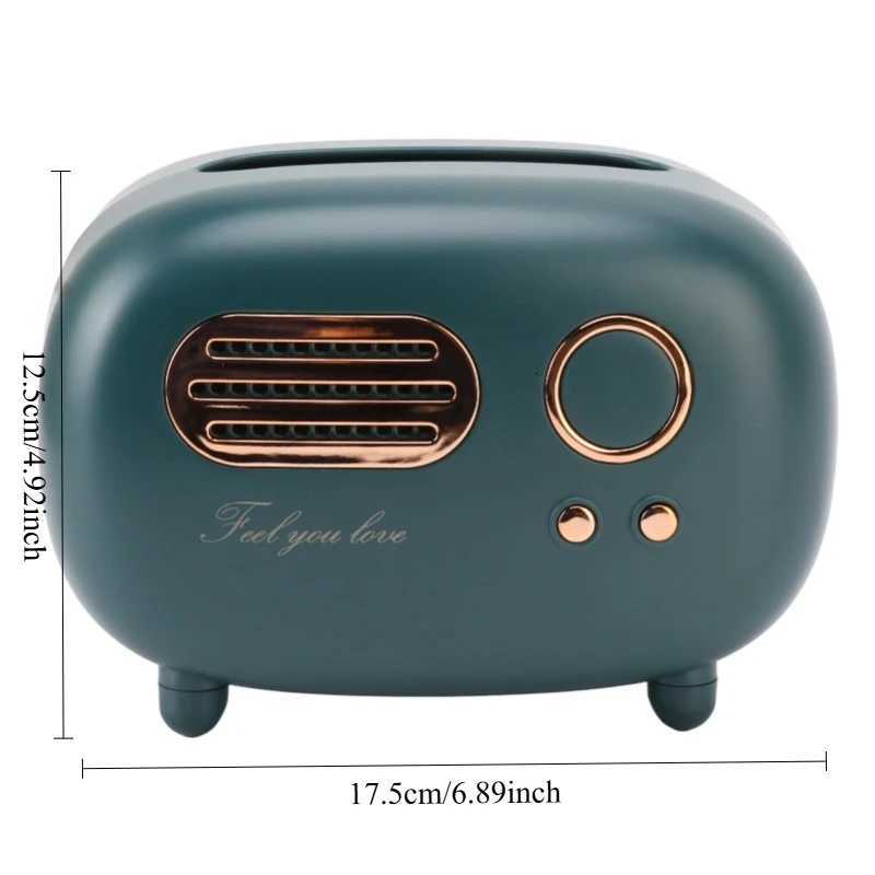 Vintage Radio Tissue Box Super Technology Retro Radio Tissue Box Plastic Multifunctional Beautiful for Bathroom for KitchenM251124