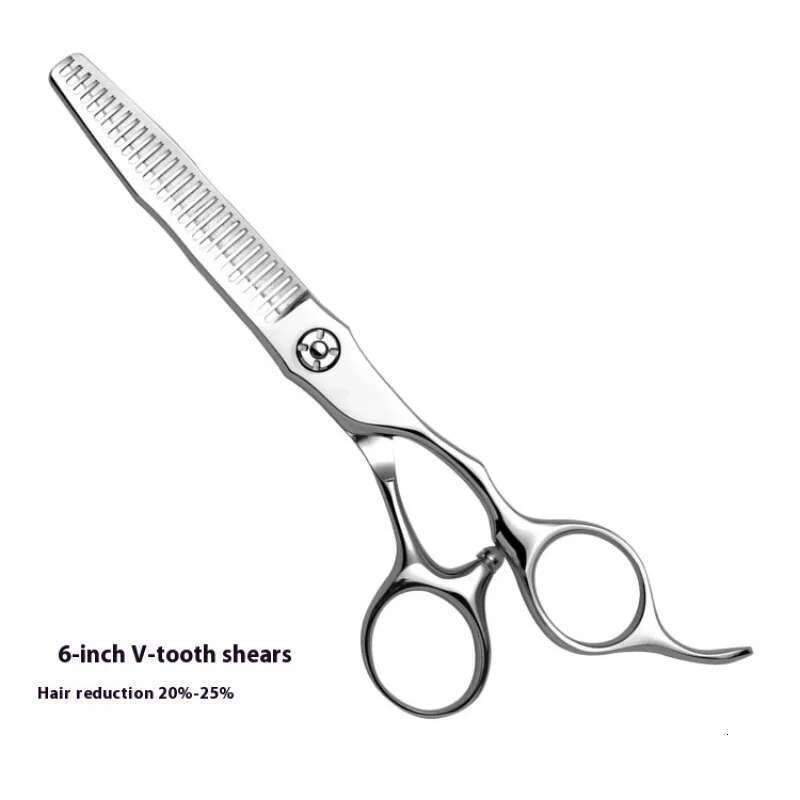6.0-Inch Imported440C Hairdressing Scissors Salon Hairstylist Professional Flat Cutting Thinning Haircut Barber scissors set