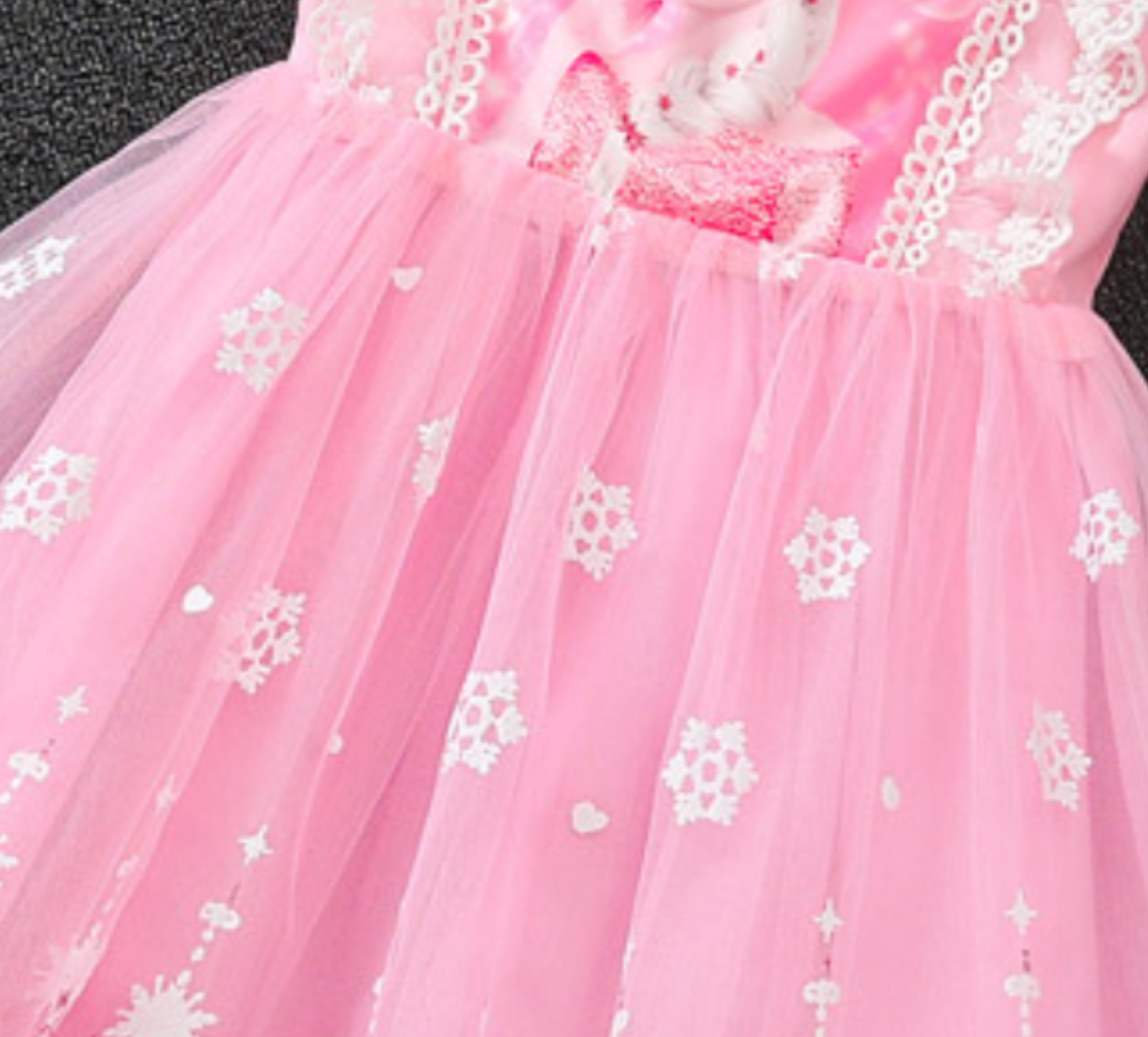 DISNEY kids designer short-sleeved dress birthday party dress baby designer clothes girls spring and summer children's clothing Elsa's princ