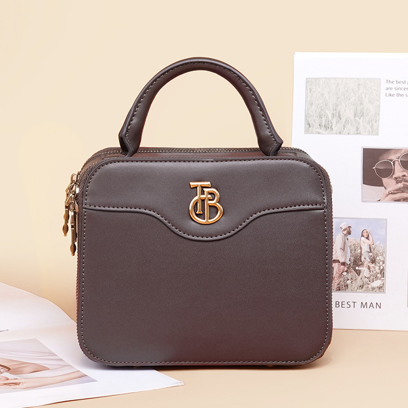 MASA New Small Square Niche High End Box Bag Simple Single Shoulder Hand Held Crossbody Bag Tote Bag