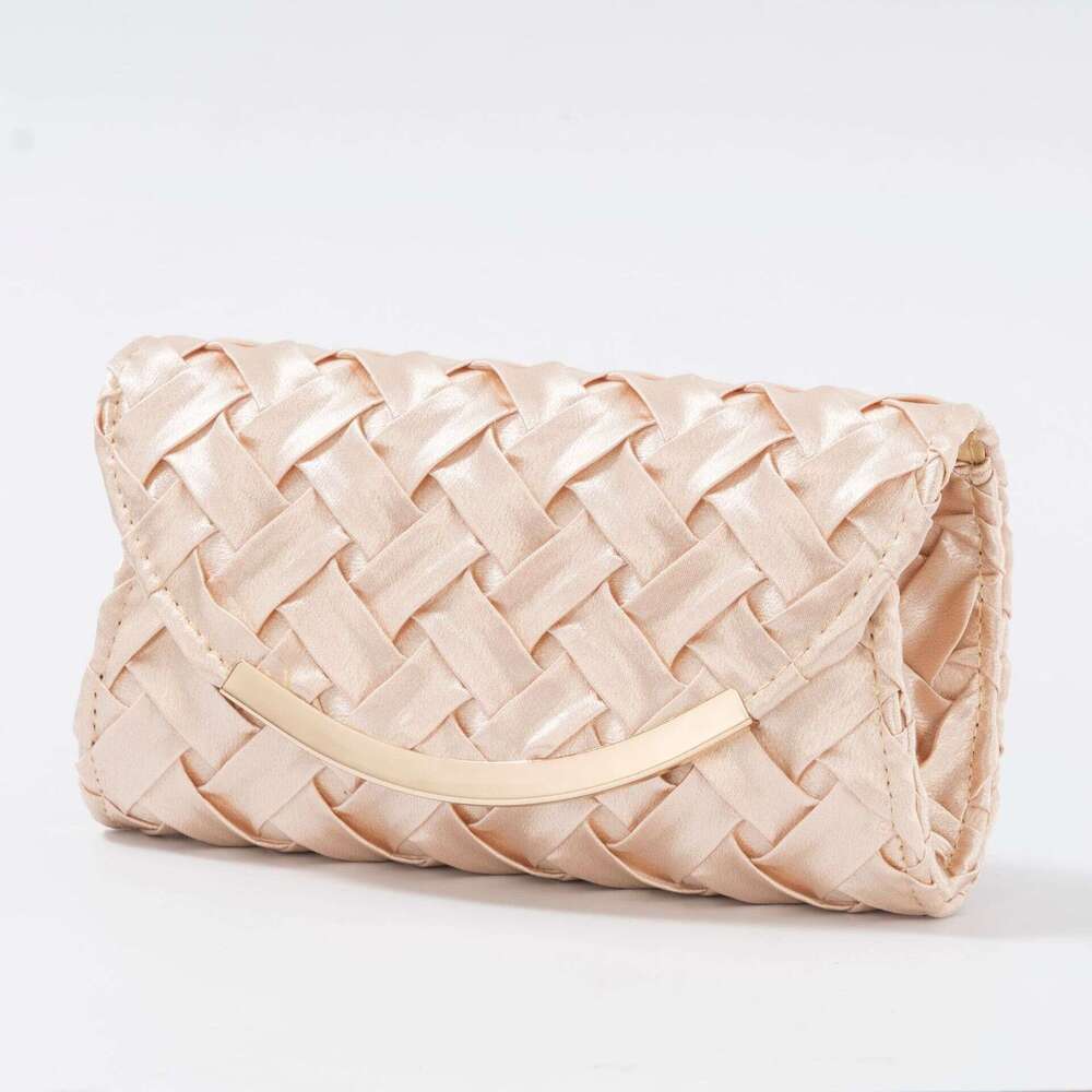 Dinner Bag New Champagne Color Versatile Dress Evening Package Exquisite Pleated Bridal Handbag Cheongsam Bag KQ