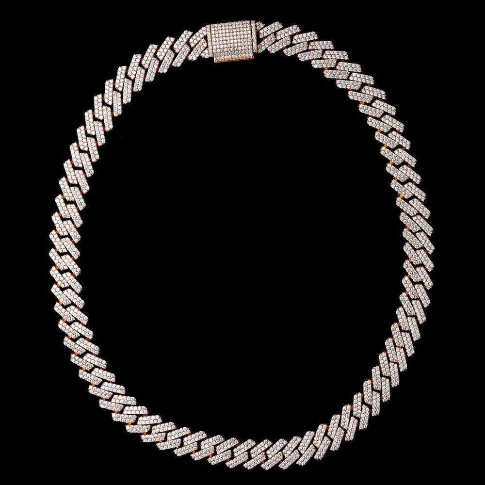 Fine Jewelry In stock Sterg Sier VVS Moissanite Dia Iced Out Miami Cuban k Chain Necklace For Men Free delivery