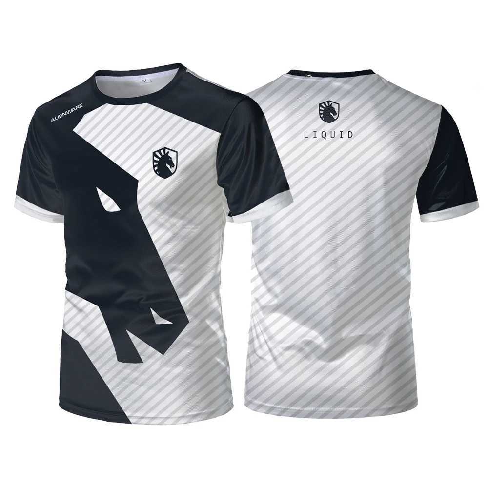 2024 New Team Liquid Esports Uniform T-shirt CSGO LOL DOTA2 Game Match T-shirt Casual Breathable Sports Shirt Top T-shirt w250424