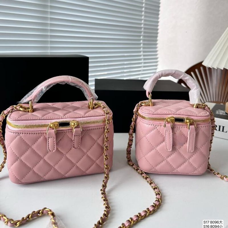 Women Mini Crossbody Bags Shoulder Handbags Designer Luxury Portable Cosmetic Lipstick Bag Sheepskin Black Fashion Small Purses Golden Ball Chain High Quality