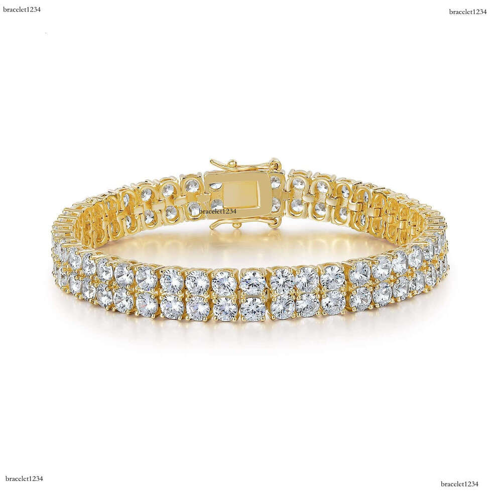 New Arrival 2 Rows 3 Rows Tennis Bracelets Sterg Sier Jewelry Fashion Iced Out Moissanite Bracelet for Men and Women