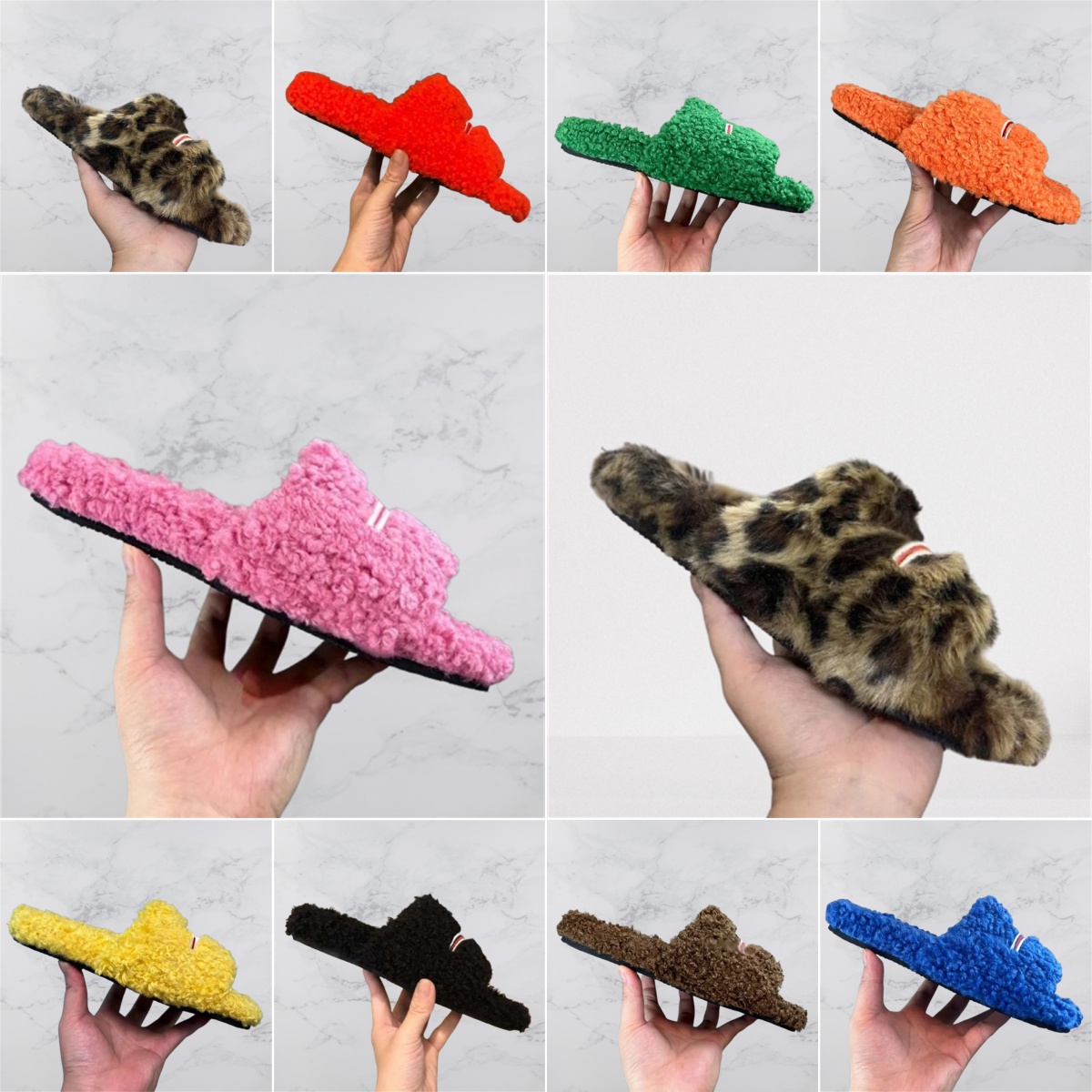 2025 new Luxury Slides Paris Designer men women Slippers Ladies Wool Winter Fur Fluffy Furry Warm Letters Sandals Comfortable Fuzzy Girl Flip Flop Slipper 35-45
