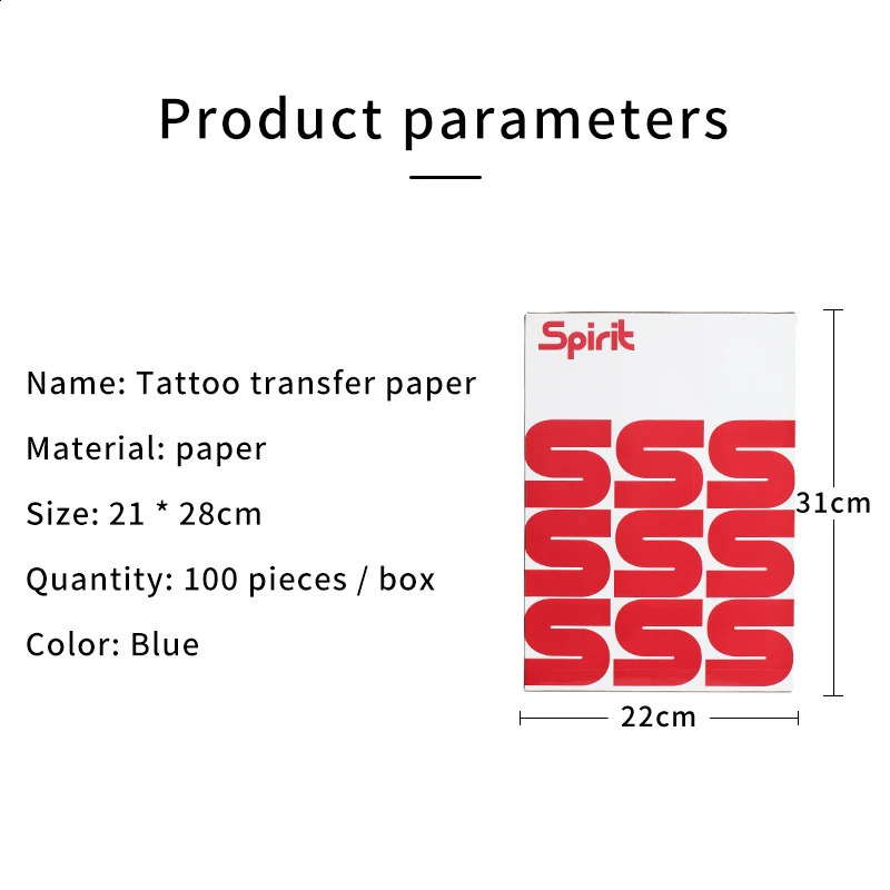 50/100PCS Spirit Master Tattoo Transfer Paper Carbon Thermal Stencil Tattoo Paper Copy Paper Tracing Paper For Tattoo Supplies 250422