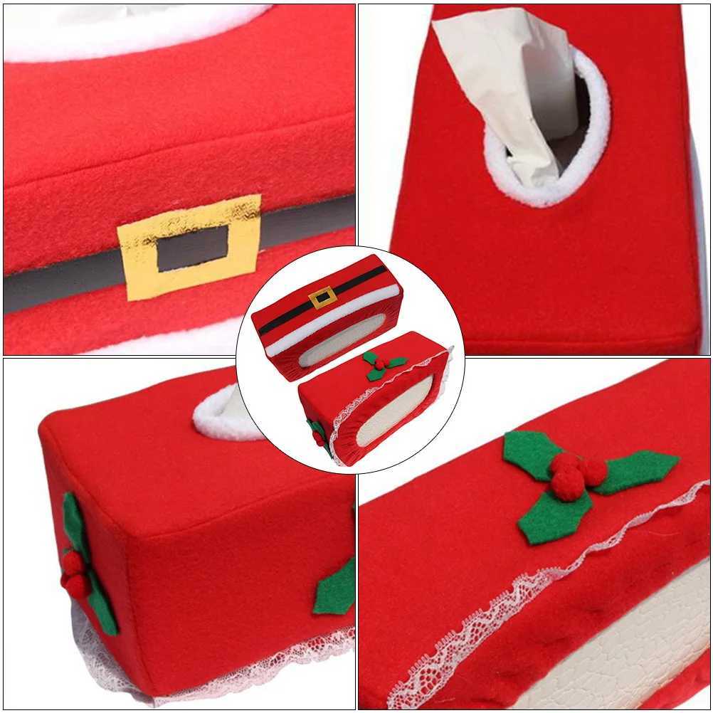 2Pcs Christmas Tissue Case Beautiful and Stylish Suitable for Parties and Offices Excellent Workmanship Tissue BoxM251124