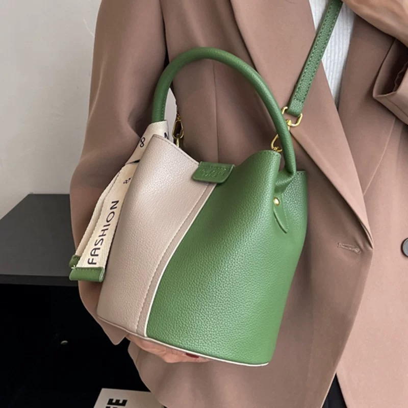 Trendy Women's Crossbody Handbag - Simple Stylish Design with Three Color Options: Black, Brown & Green