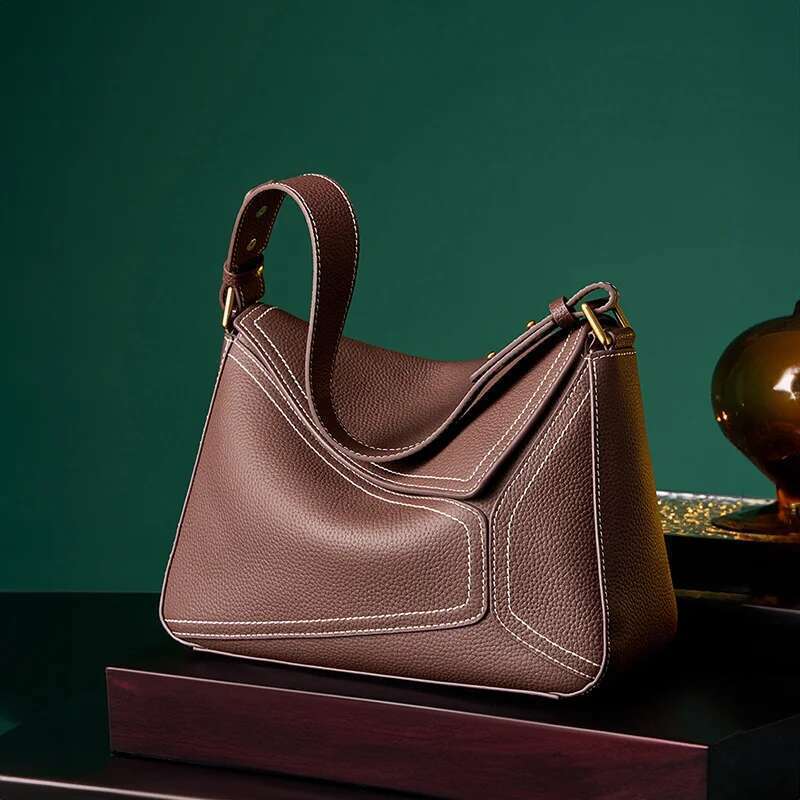 Designer Bag New Cowhide Women's Shoulder Fashion Geometric Design Women Crossbody Bag Genuine Leather Popular Female Handbags