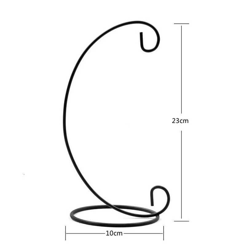 Retro Glass Ball Hanging Stand Candle Holder Portable Iron Art Iron Display Stand 23cm Ecological Bottle Stand Vase C251124