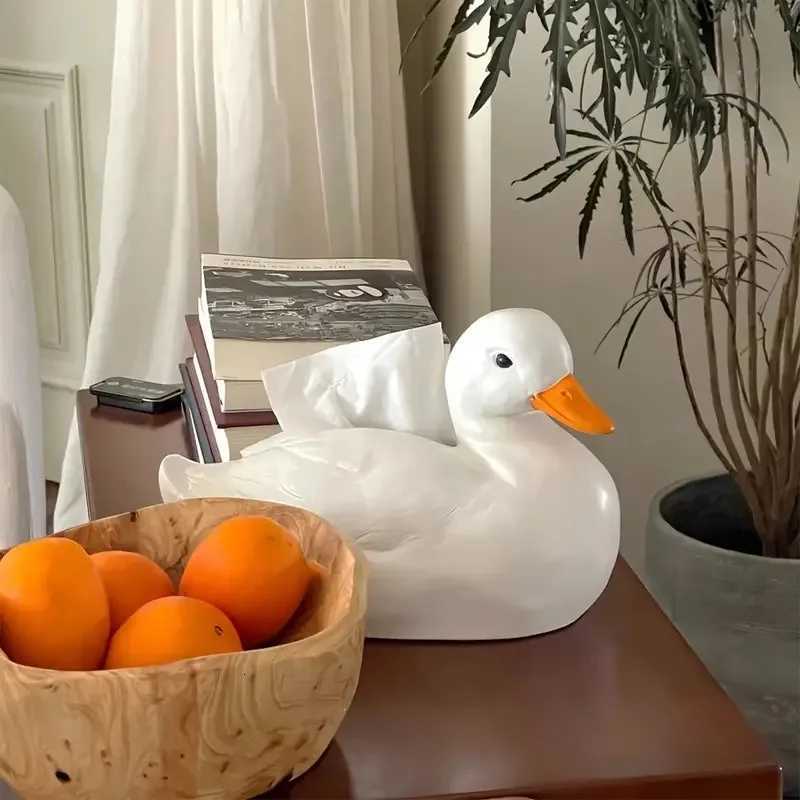1pc Tissue Box High Value Cute Cole Duck Multi-functional Living Room Wine Cabinet Decoration Light Luxury OrnamentM251124