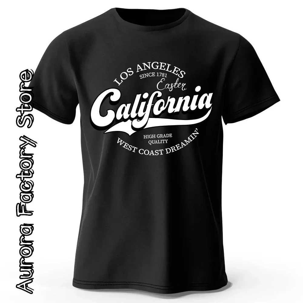 Summer fashion heavyweight retro mens English letter 100% pure cotton printed round neck high-quality casual fitness street T-shirt w250424PTIQ