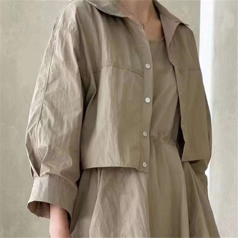 Designer Clothes REALEFT Summer 2 Pieces Women's Suits Turn-Down Short Jacket And Solid Casual Tank Dress Sets Outfits New Spring