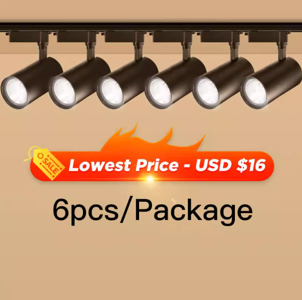 Set Led Track Light Fixture Track Lighting Wall Lamp Rail Spot Lights Led track rail Spotlight Clothing Shop Smart Home Lighting Z250312